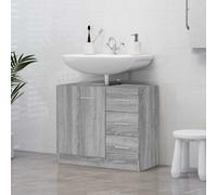 vidaXL Mobile Lavabo Grigio Sonoma 63x30x54 cm in Legno Multistrato
