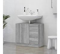 vidaXL Mobile Lavabo Grigio Sonoma 63x30x54 cm in Legno Multistrato