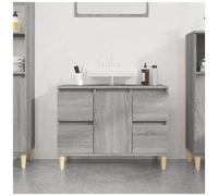 VIDAXL - Mobile Lavabo Grigio Sonoma 80x33x60 Cm In Legno Multistrato