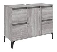 vidaXL Mobile Lavabo Grigio Sonoma 80x33x60 cm in Legno Multistrato