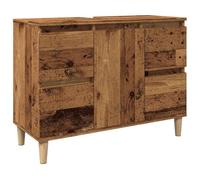 vidaXL Mobile Lavabo Legno Antico 80x33x60 cm in Legno Multistrato
