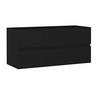 vidaXL Mobile Lavabo Nero 100x38,5x45 cm in Legno Multistrato
