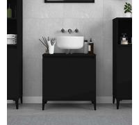 vidaXL Mobile Lavabo Nero 58x33x60 cm in Legno Multistrato
