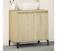 vidaXL Mobile Lavabo Rovere Sonoma 58x33x60 cm in Legno Multistrato