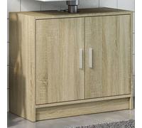 vidaXL Mobile Lavabo Rovere Sonoma 63x29x55 cm Legno Multistrato