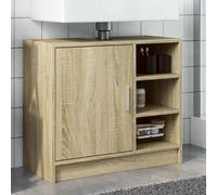 vidaXL Mobile Lavabo Rovere Sonoma 63x29x55 cm Legno Multistrato