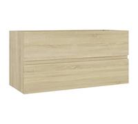 vidaXL Mobile Lavabo Rovere Sonoma 90x38,5x45 cm in Legno Multistrato