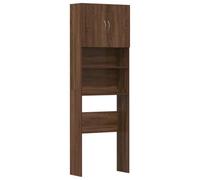 vidaXL Mobile Lavatrice Rovere Marrone 64x24x190 cm Legno Multistrato, mobiletto per Lavatrice, Armadio Lavanderia, mobiletto per Il Bagno