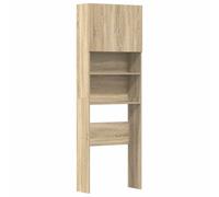 vidaXL Mobile lavatrice Rovere Sonoma 64x24x190 cm in truciolato Armadio lavanderia
