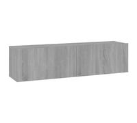 vidaXL Mobile Muro TV Grigio Sonoma 120x30x30cm Legno Ingegnerizzato
