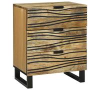 vidaXL Mobile notturno - 50x33x60 cm in legno massello di mango.
