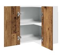 vidaXL Mobile Pensile Angolo “Lyon” Legno Vecchio 57x57x60