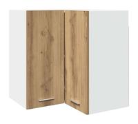 vidaXL Mobile Pensile Angolo Rovere Artigianale 57x57x60 in Truciolato
