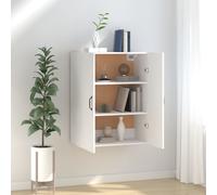 vidaXL Mobile Pensile Bianco 69,5x34x90 cm in Legno Multistrato