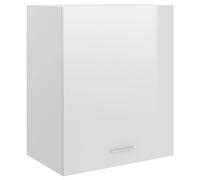 vidaXL Mobile Pensile Bianco Lucido 50x31x60 cm in Legno Multistrato