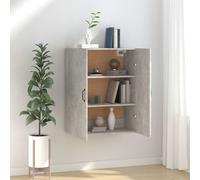 vidaXL Mobile Pensile Grigio Cemento 69,5x34x90cm in Legno Multistrato