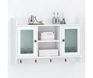 vidaXL Mobile Pensile in MDF Porta DVD/Libri/Bicchieri