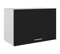 vidaXL Mobile Pensile Nero 60x31x40 cm in Legno Multistrato