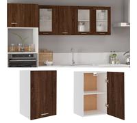 vidaXL Mobile Pensile Rovere Marrone 39,5x31x60cm in Legno Multistrato, Mobile a Parete, Mobile a Muro, Mobile da Cucina a Parete, Mobile da Cucina