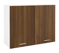 vidaXL Mobile Pensile Rovere Marrone 80x31x60 cm in Legno Multistrato