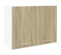 vidaXL Mobile Pensile Rovere Sonoma 80x31x60 cm in Legno Multistrato