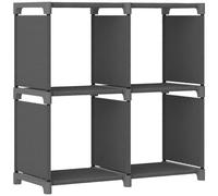 VIDAXL - Mobile per 4 Scatole a Cubo Grigio 69x30x72,5 cm in Tessuto