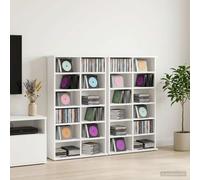 vidaXL Mobile CD 2 pezzi bianco 60 x 17 x 92 cm