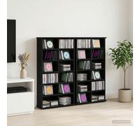vidaXL Mobile per CD 2 pz Rovere Nero 60 x 17 x 92 cm