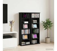 vidaXL Mobile per CD 2 pz Rovere Nero 60 x 17 x 92 cm