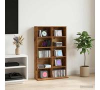 vidaXL Mobile per CD Legno antico 65 x 23,5 x 97,5 cm