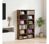 vidaXL Mobile per CD Rovere Fumo 60 x 17 x 92 cm Legno ingegnerizzato
