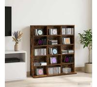 vidaXL Mobile per CD Rovere Fumo 96 x 23,5 x 97,5 cm