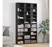 vidaXL Mobile per CD Rovere Nero 101 x 23 x 177,5 cm