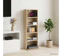 vidaXL Mobile per CD Rovere Sonoma 33 x 23,5 x 97,5 cm