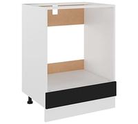 vidaXL Mobile per Forno Nero 60x46x81,5 cm in Legno Multistrato