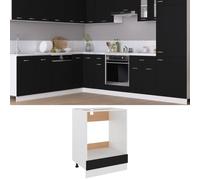 vidaXL Mobile per Forno Nero 60x46x81,5 cm in Legno Multistrato