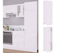VidaXL Mobile per Frigo Bianco 60x57x207 cm Legno Multistrato