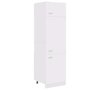 vidaXL Mobile per Frigo Bianco 60x57x207 cm Legno Multistrato