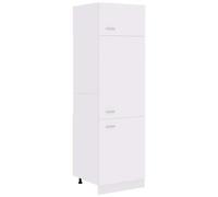 vidaXL Mobile per Frigo Bianco 60x57x207 cm Legno Multistrato