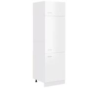 VIDAXL - Mobile per Frigo Lyon Bianco Lucido 60x57x207 cm