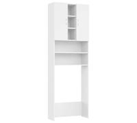 vidaXL Mobile per Lavatrice Bianco 64x25,5x190 cm