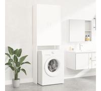 Mobile per lavatrice bianco 64x25,5x190 cm