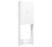 Mobile per lavatrice bianco 64x25,5x190 cm