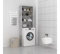 vidaXL Mobile per Lavatrice Grigio Cemento 64x24x190 cm