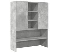 vidaXL Mobile per Lavatrice Grigio Cemento 70,5x25,5x90 cm, mobiletto per Lavatrice, mobiletto per Lavanderia, Armadio Bagno, mobili per Lavatrice