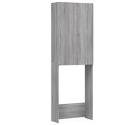 Mobile per Lavatrice Grigio Sonoma 64x25,5x190 cm