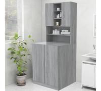 Mobile per Lavatrice Grigio Sonoma 70,5x25,5x90 cm