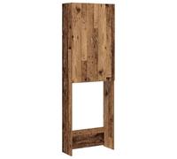 vidaXL Mobile per Lavatrice Legno Antico 64x25,5x190 cm, armadietto per Lavatrice, Mobile per Lavatrice, armadietto per bucato