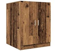 vidaXL Mobile per Lavatrice Legno Antico 70,5x71,5x91,5 cm, mobiletto per lavatrice, armadio per lavanderia, armadietto per lavanderia