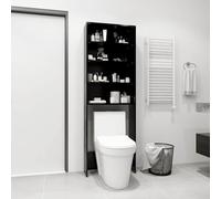 vidaXL Mobile per Lavatrice Nero 64x24x190 cm